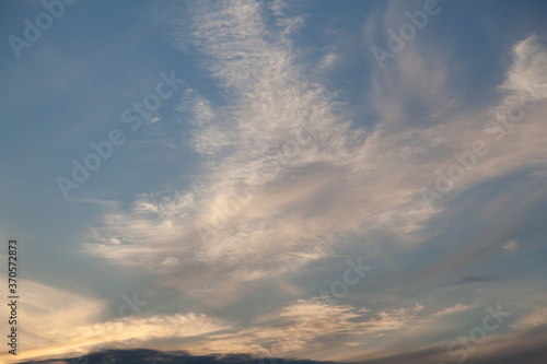 Contrast cloudy sky texture background sunset