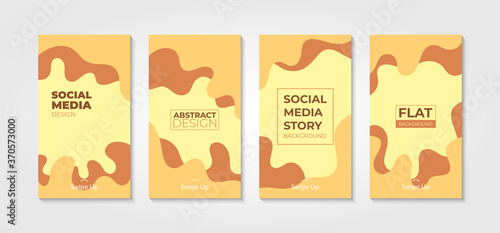 Collection of social media story templates. Abstract creative design. Unique editable dynamic background suitable for sharing your idea or business on social media.