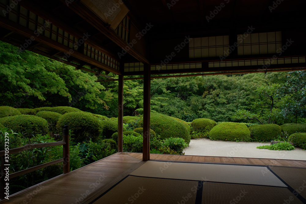 夏の京都の寺院(詩仙堂) 夏の京都の寺院(詩仙堂)
