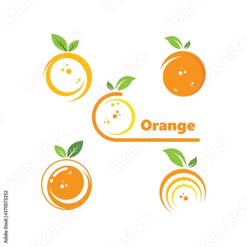 orange fruit  vector  illustration concept  design