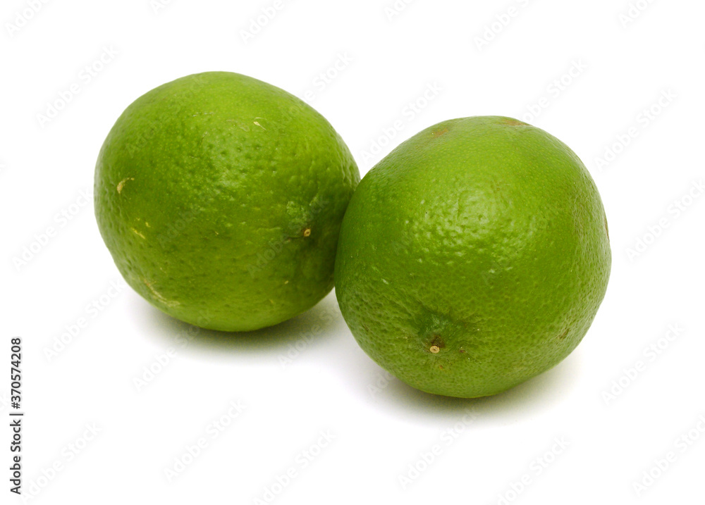 Citrus lime fruit isolated on white background cutout Citrus lime fruit isolated on white background cutout