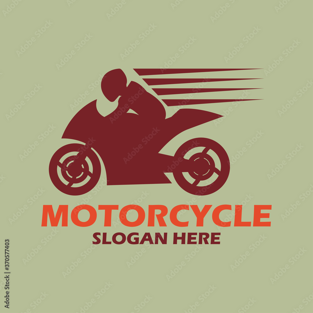 motorcycle logo emblems and insignia with text space for your slogan