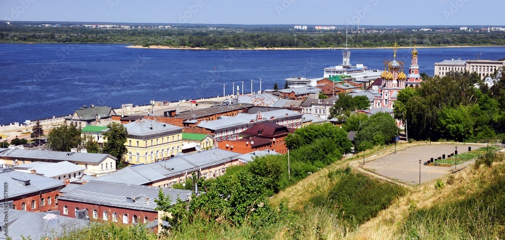 Fototapeta premium View of Nizhny Novgorod city, Russia