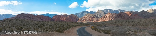 Canvas Print Panoramic views of Red Rock Canyon, Near Las Vegas, Nevada, USA