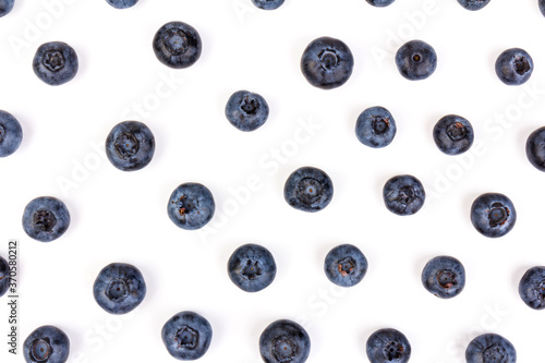 Blueberry isolated. Blueberry on white background. Bilberry. Clipping path.