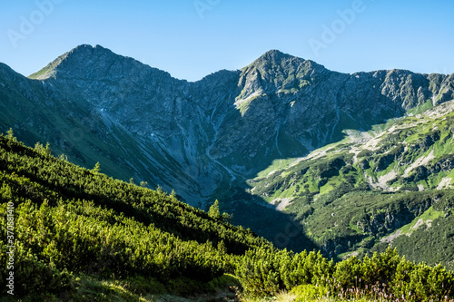 Western Tatras scenery from saddle Zabrat, Slovakia, hiking theme © vrabelpeter1
