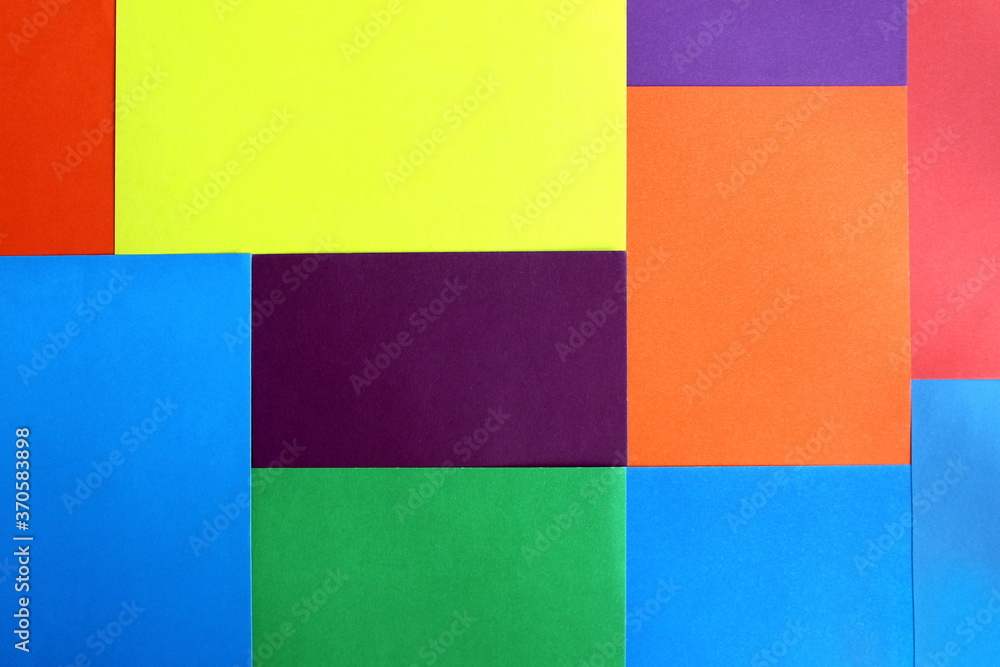 Fototapeta premium Bright multicolored space in the form of rectangles for text