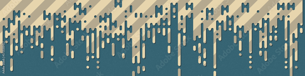 Abstract Rounded Color Lines halftone transition background illustration