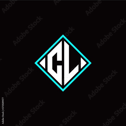Initial C L letter with square style logo template vector Free Download Initial C L letter with square style logo template vector - GFXLoad