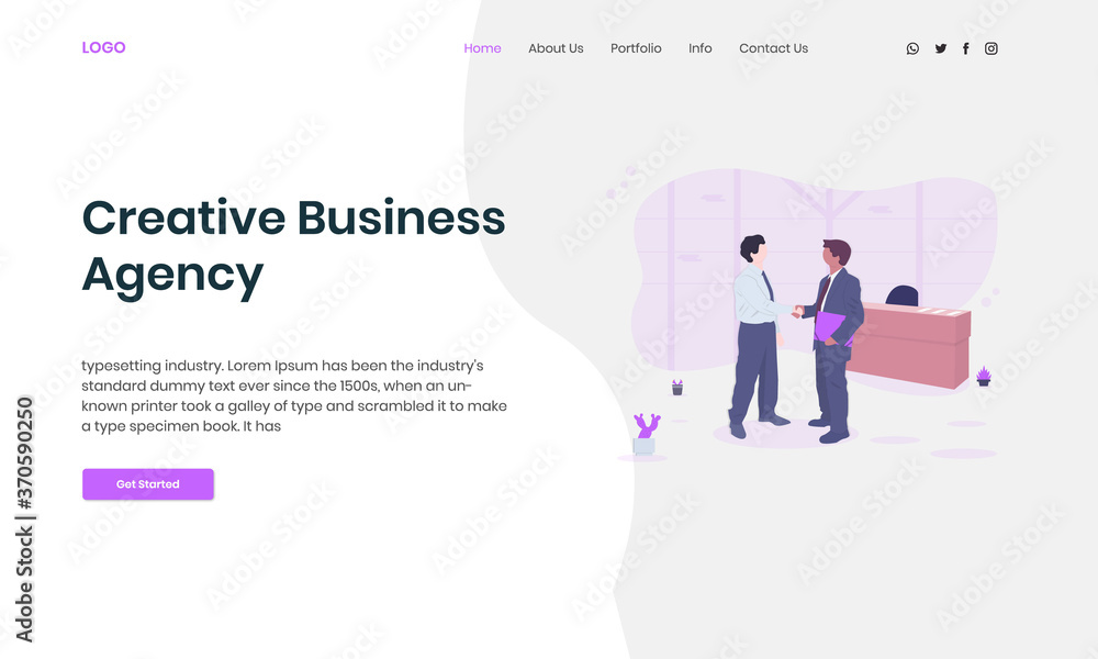 Business Landing Page Template Business Landing Page Template