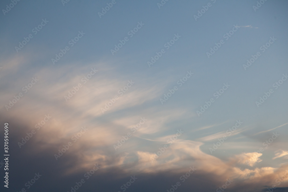 Contrast cloudy sky texture background sunset