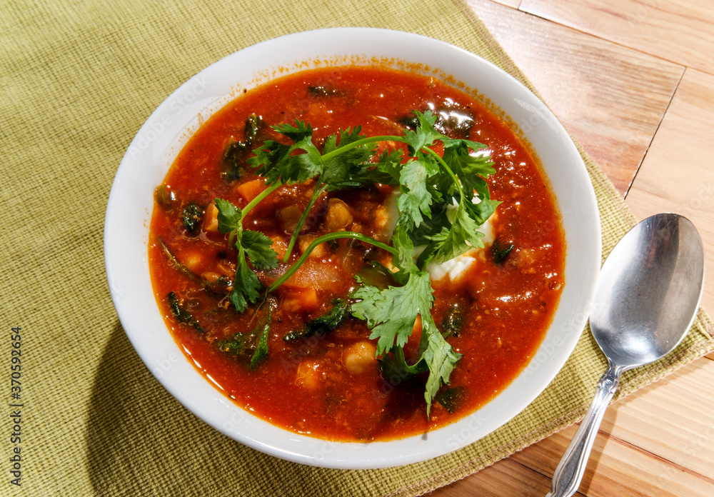 Chickpea Lamb Shawarma Soup