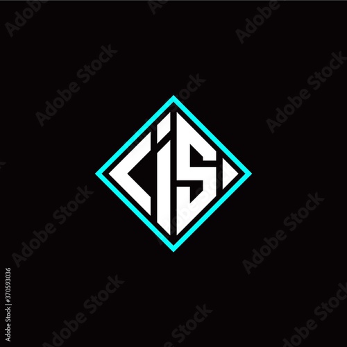Free Download Initial I S letter with square style logo template vector - GFXLoad