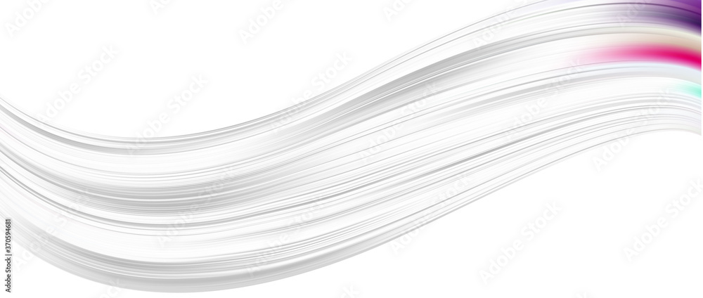Fototapeta premium Realistic fluttering white cloth, soft lightweight clear material isolated on transparent background vector illustration