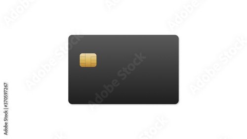 credit card with picture on white background, illustration, web banner or template, 3d rendering