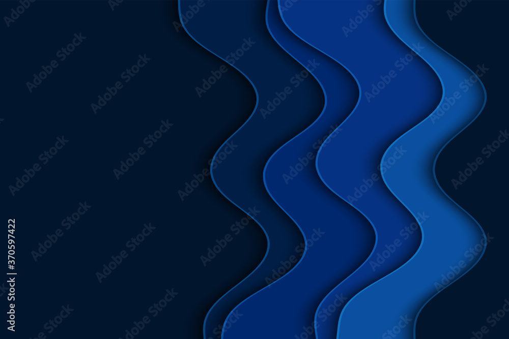 Abstract curved wave template for your design. Illustration with curves lines. Wavy paper cut background. Abstract curved wave template for your design. Illustration with curves lines. Wavy paper cut background.