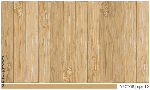 Vector light brown wood background surface with wooden realistic texture