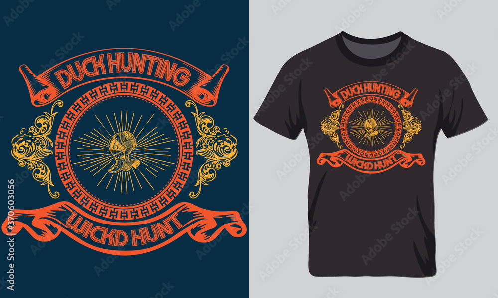 castom typography hunting t shirt design castom typography hunting t shirt design