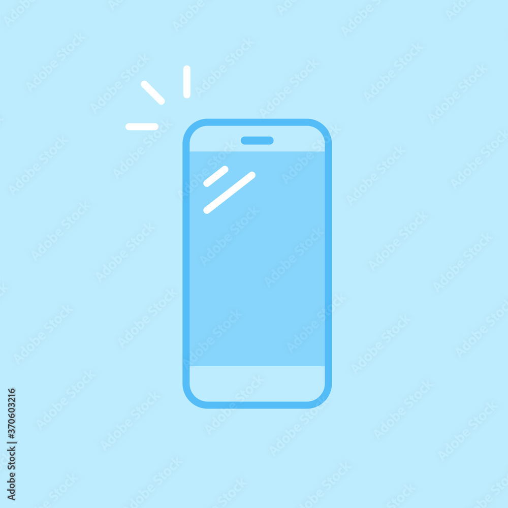 Phone Blue Vector Icon Background Phone Blue Vector Icon Background