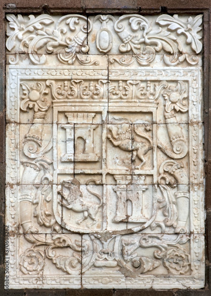 Low Relief on the Wall, Cathedral in Cuzco, Peru