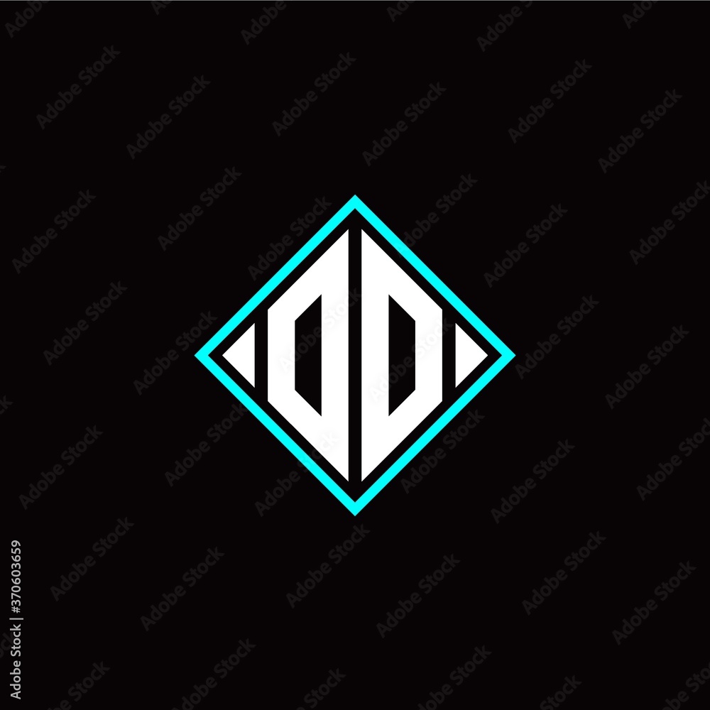 Initial O O letter with square style logo template vector Initial O O letter with square style logo template vector