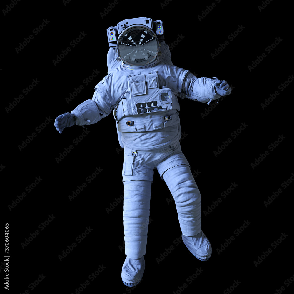 astronaut during spacewalk, isolated on black background astronaut during spacewalk, isolated on black background
