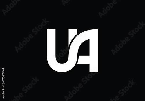 Free Download Initial Monogram Letter U A Logo Design Vector Template. U A Letter Logo Design
 - GFXLoad