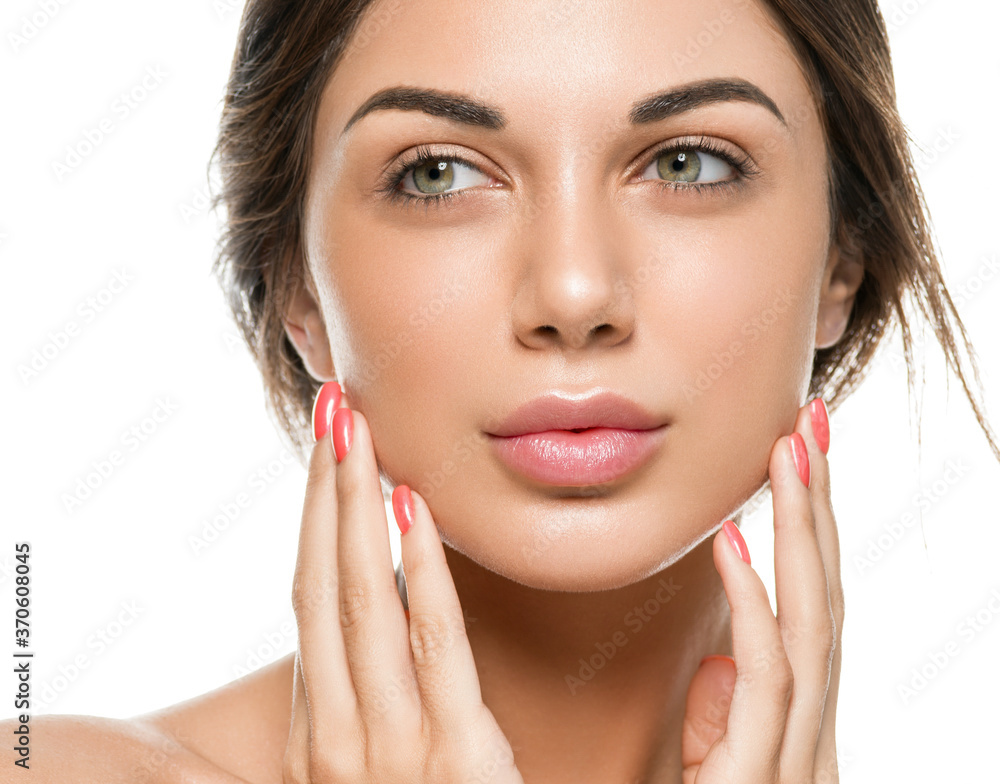 Natural fresh clean skin woman beauty Natural fresh clean skin woman beauty
