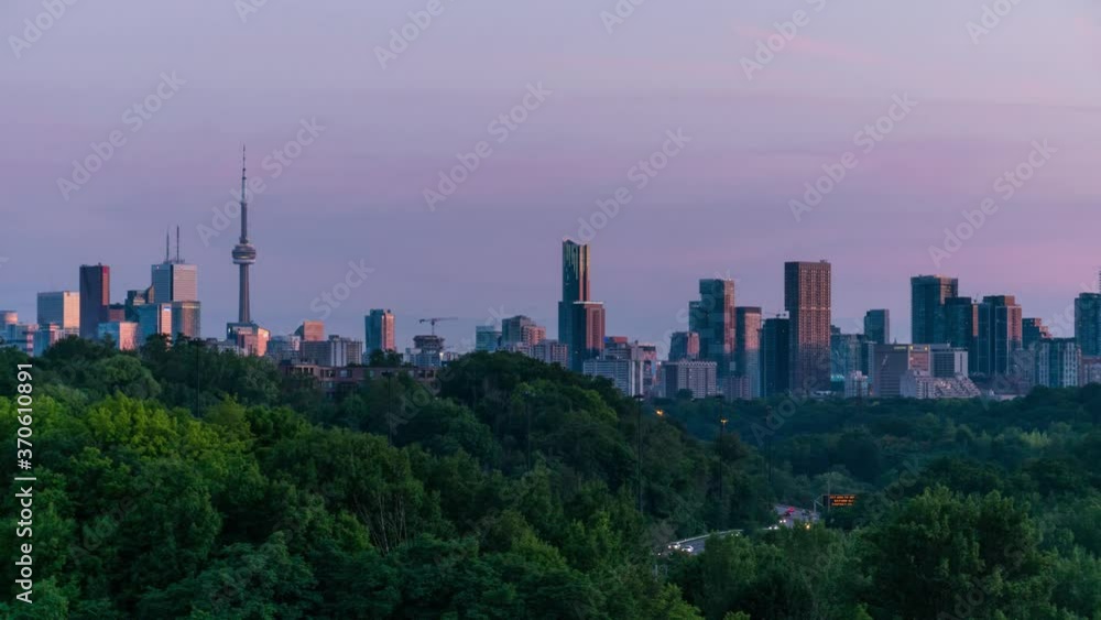 Toronto Skyline on Calm Evening Toronto Skyline on Calm Evening