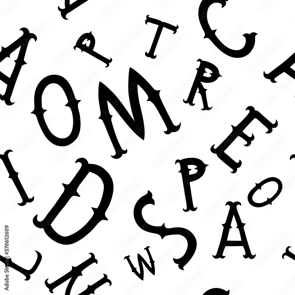 Letters abc seamless pattern perfect for school accessories or interior design Letters abc seamless pattern perfect for school accessories or interior design