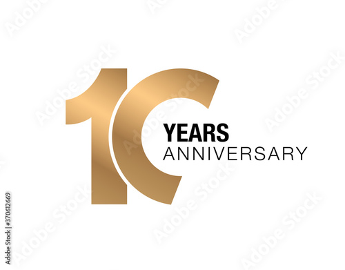 10 years anniversary gold card. 10 years anniversary gold poster. 