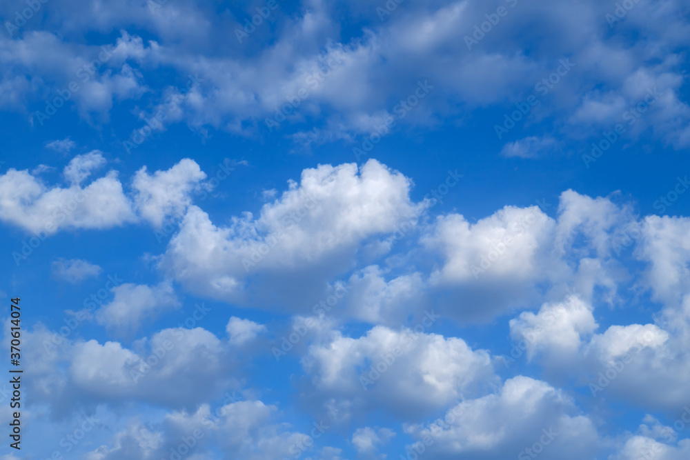 Obraz premium Blue sky and white clouds.