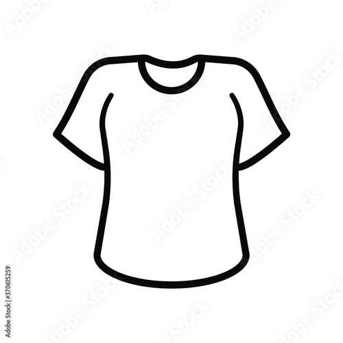 Vector White Blank Tshirt Icon Symbol. Sport T-shirt icon. Trainning sign.