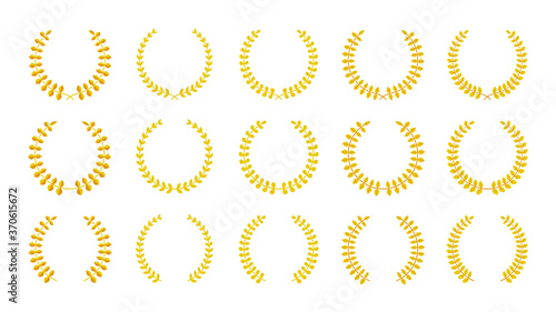 月桂冠 月桂樹 冠 優勝 テキストスペース  見出し 囲み フレーム ランキング 順位 ベクター