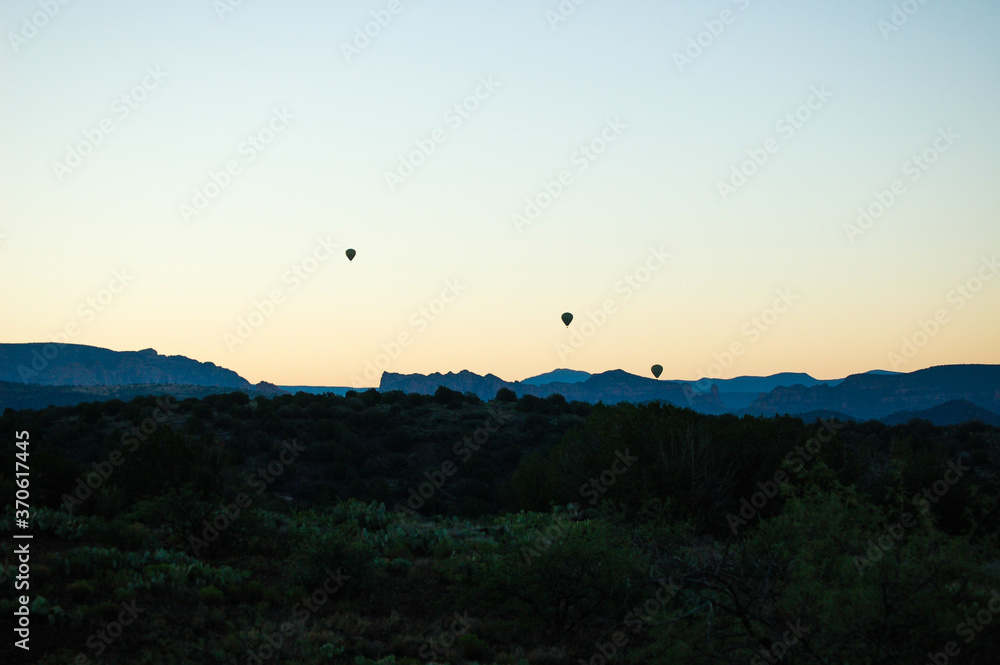 Ballooning at Dawn over Sedona
