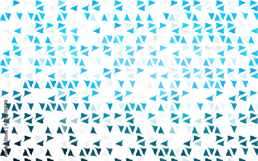 Light BLUE vector texture in triangular style.
