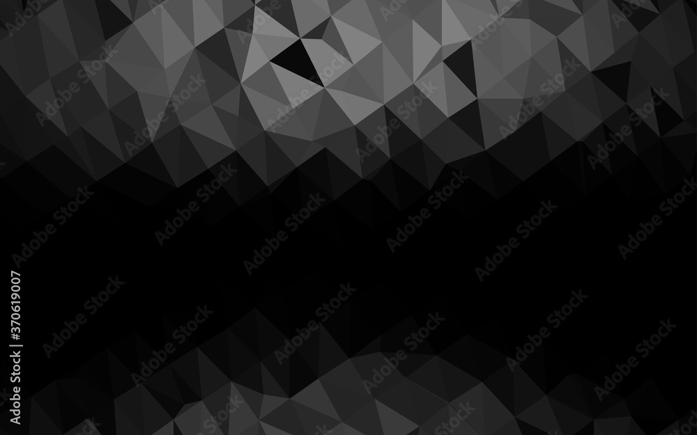 Dark Silver, Gray vector triangle mosaic cover. Dark Silver, Gray vector triangle mosaic cover.