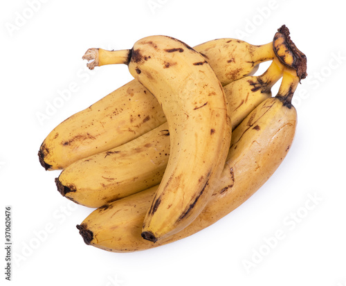 Ripe yellow bananas fruits