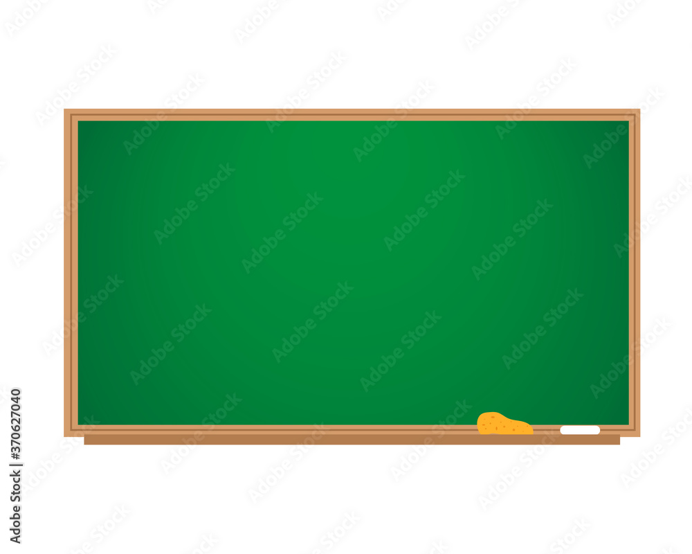 illustration of empty green blackboard. Vector isolated on white background. illustration of empty green blackboard. Vector isolated on white background.