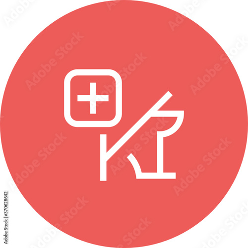 veterinarians map spotlight location icon which designed simple, uncomplicated and minimal to deliver information clearly.
Isolated flat, resizable vector icon to fit location based services