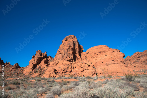View of the Valley of Fire  near Las Vegas  Nevada  USA