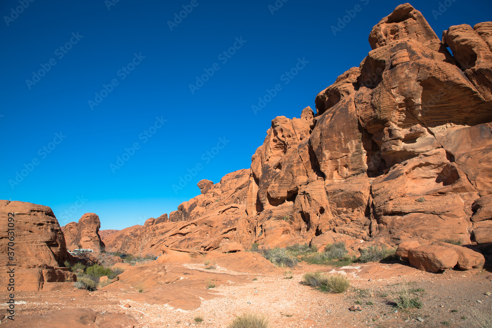 Views of the Valley of Fire, near Las Vegas, Nevada, USA