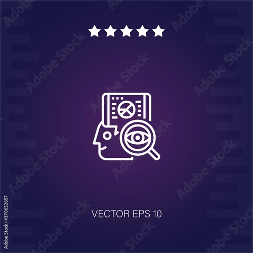 analysis vector icon modern illustration