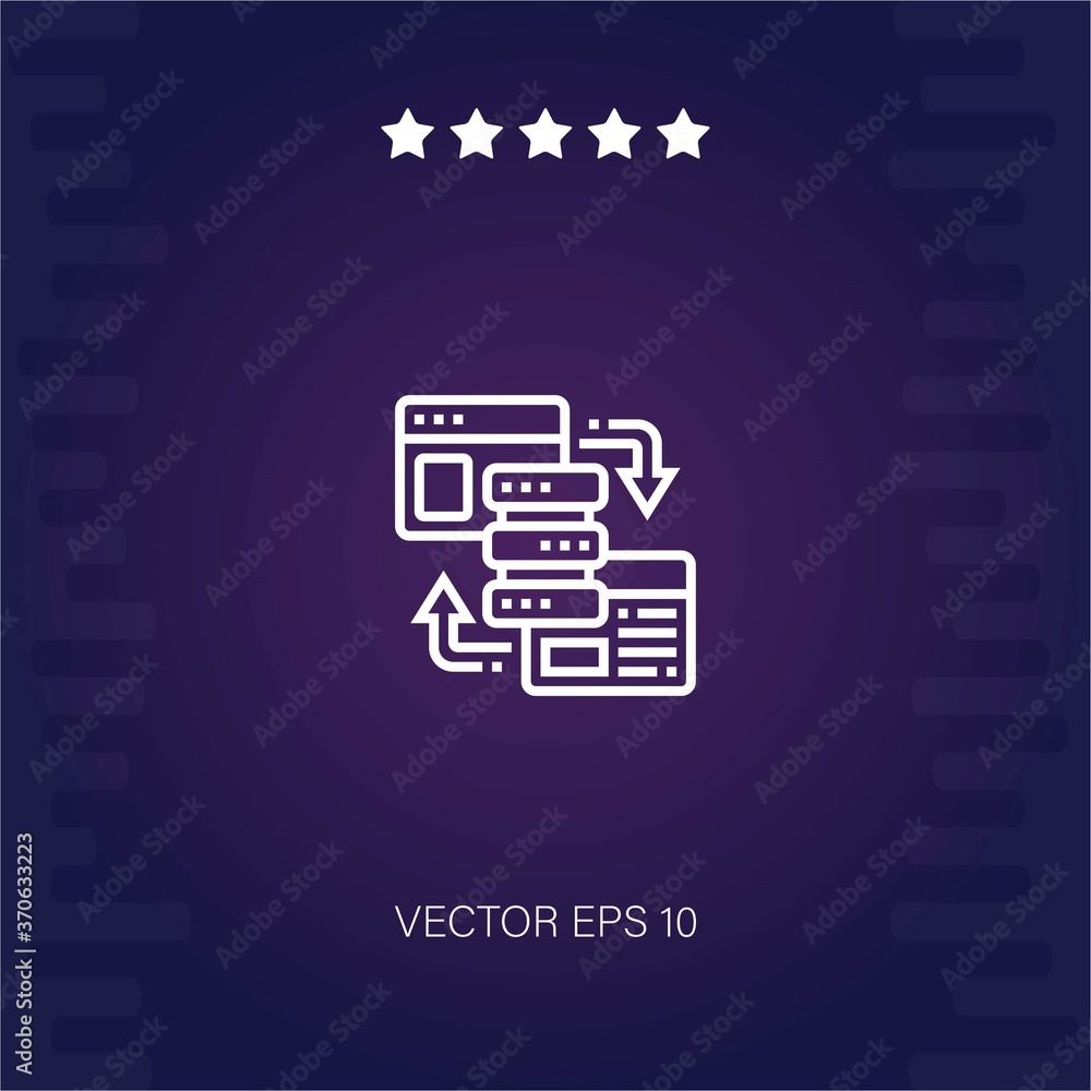 data exchange vector icon modern illustration data exchange vector icon modern illustration