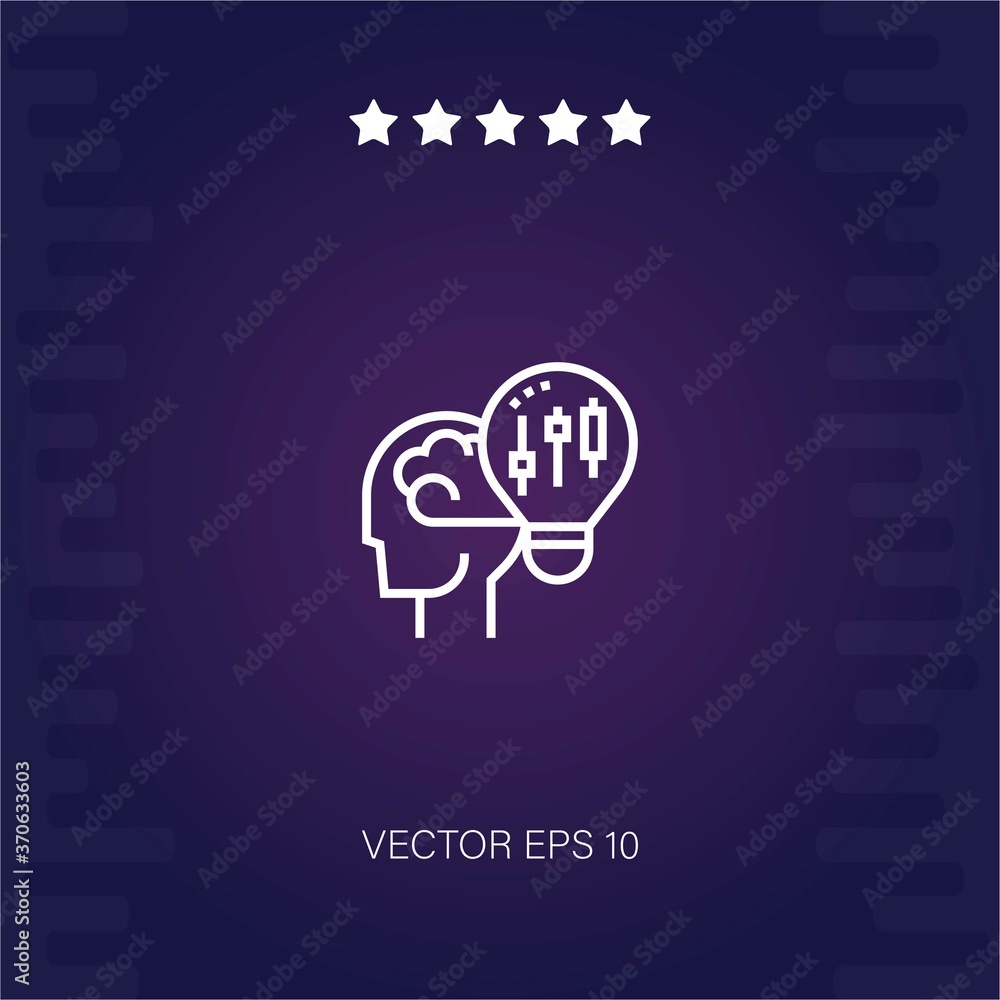 idea vector icon modern illustration