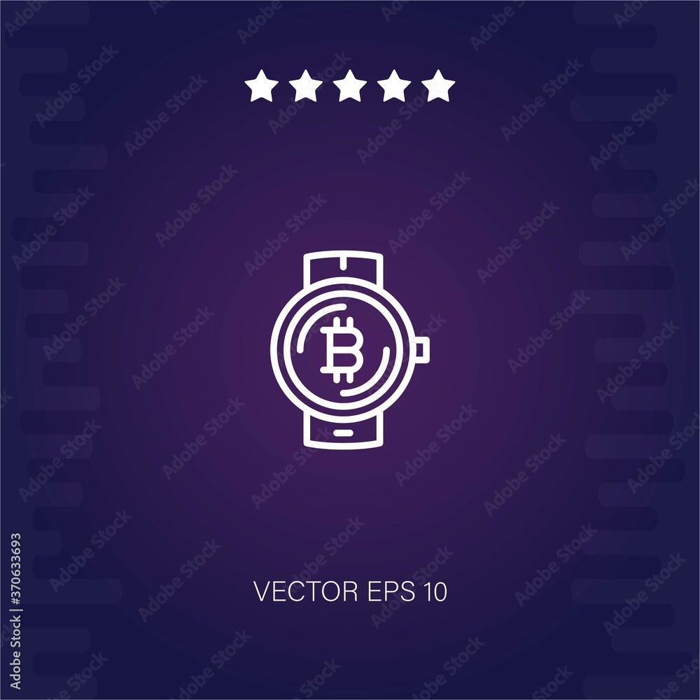 smartwatch vector icon modern illustration smartwatch vector icon modern illustration