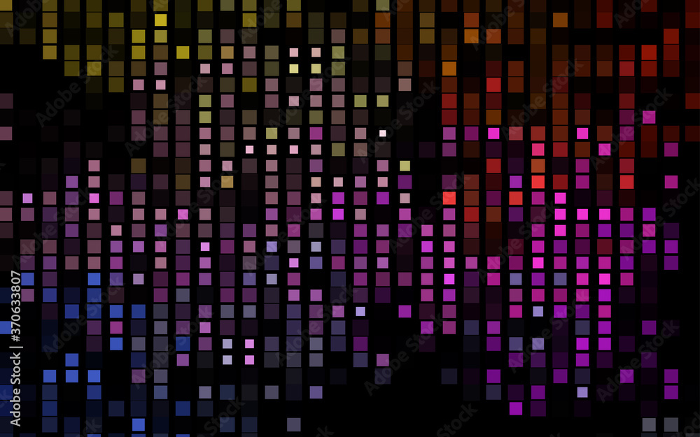 Dark Multicolor, Rainbow vector cover in polygonal style.