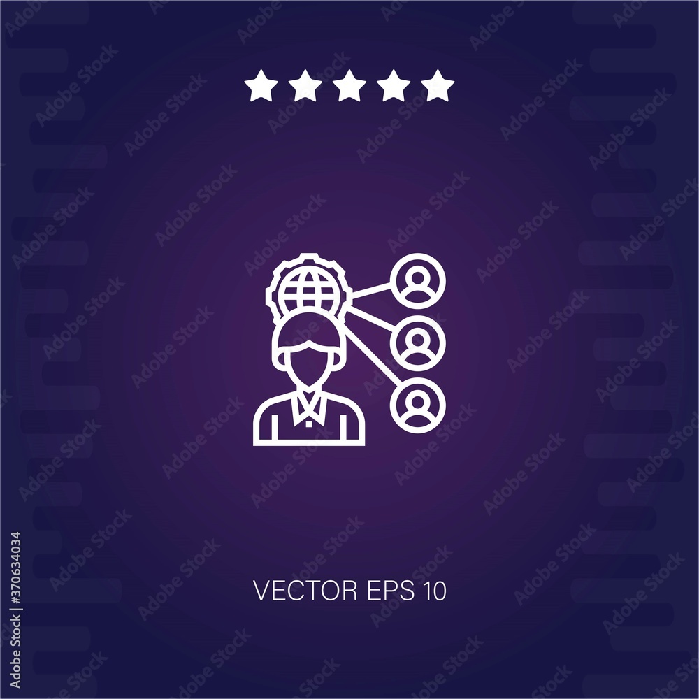 outsorcing vector icon modern illustration outsorcing vector icon modern illustration