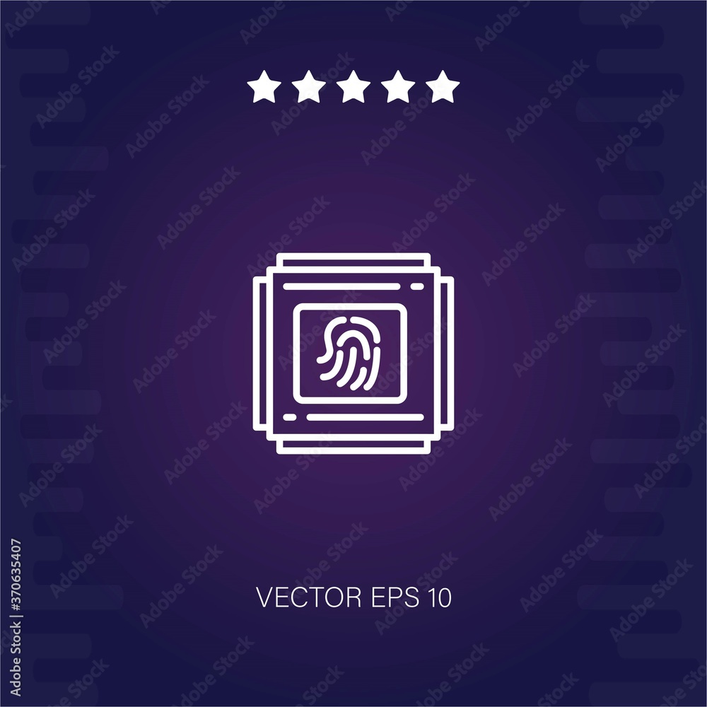 fingerprint vector icon modern illustration fingerprint vector icon modern illustration