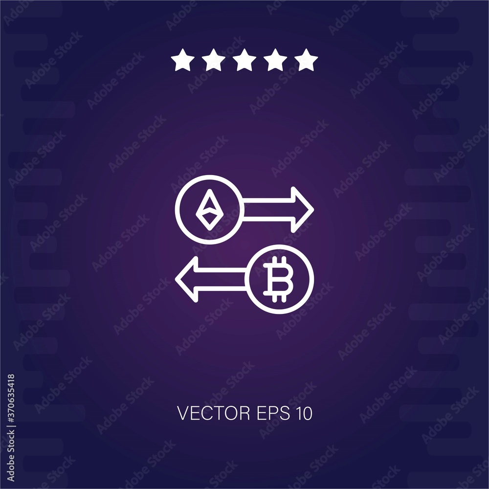 currency exchange vector icon modern illustration currency exchange vector icon modern illustration